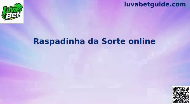 Visual ampliado da Raspadinha da Sorte online para dispositivos móveis e computadores