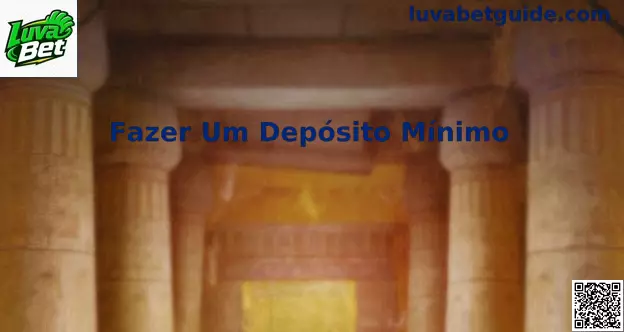 Interface de Depósito Mínimo Luva Bet com Pix